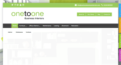 Desktop Screenshot of onetoonebusinessinteriors.com